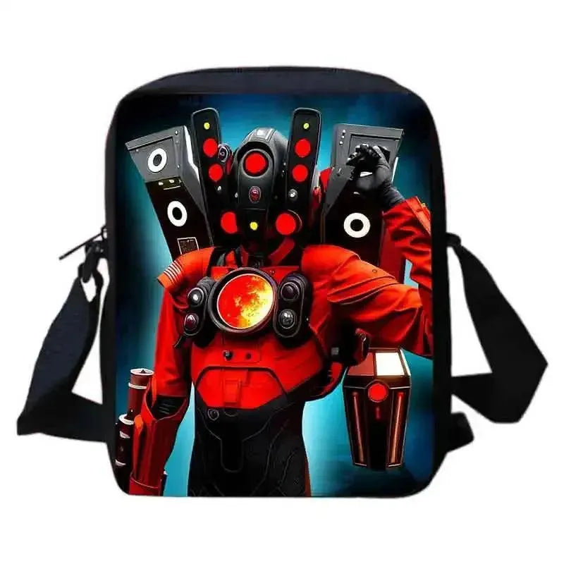 Custom Skibidi Backpack Set for School, Travel & Outdoor Adventures - Durable & Stylish Kids & Teens Backpack