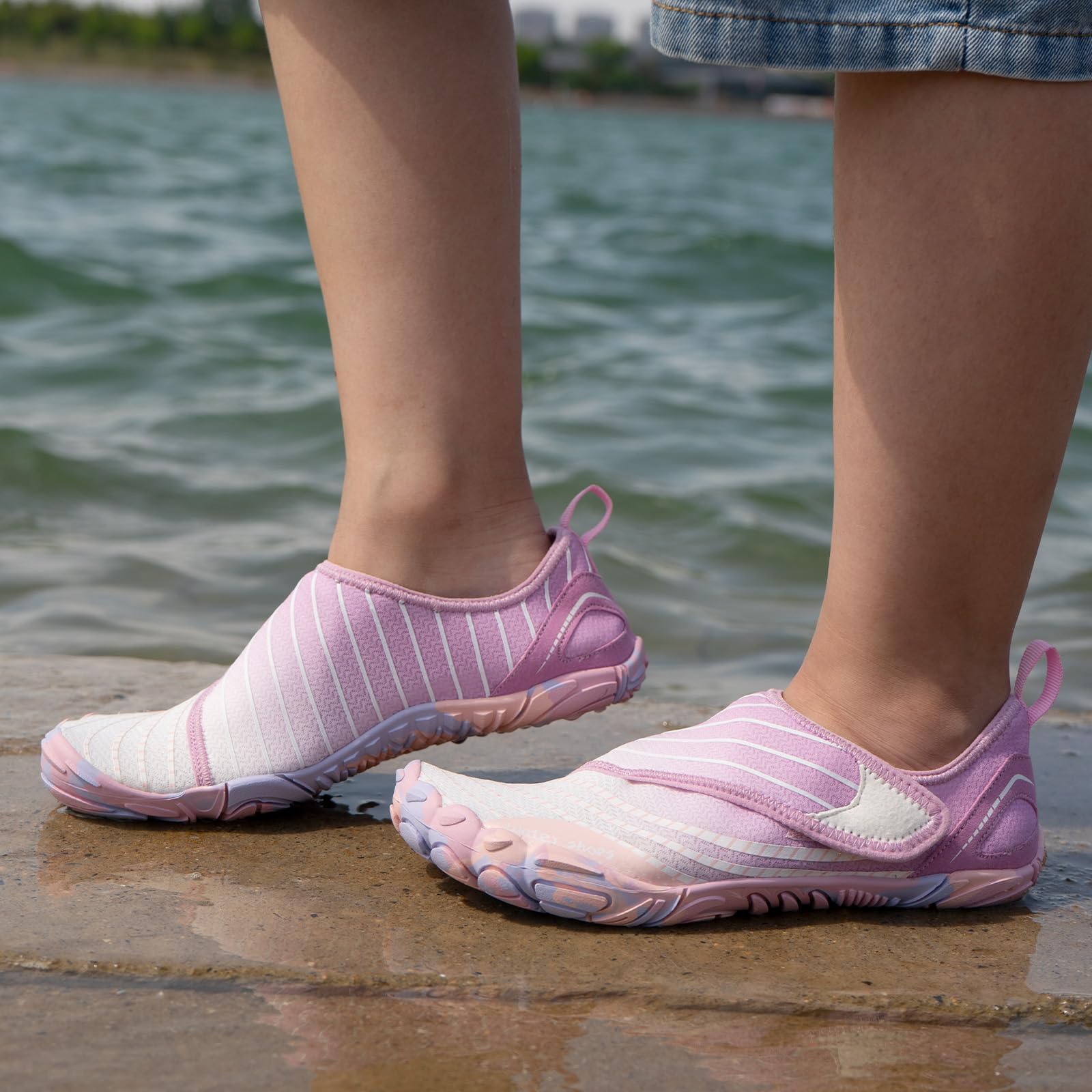 AoSiFu Kids Water Shoes for Boys & Girls - Quick Dry Aqua Socks for Beach, Pool, Swimming & Sports - Barefoot Lightweight Design (Toddler/Little Kid/Big Kid) - Perfect for Summer Water Activities, Surfing, and Outdoor Adventures