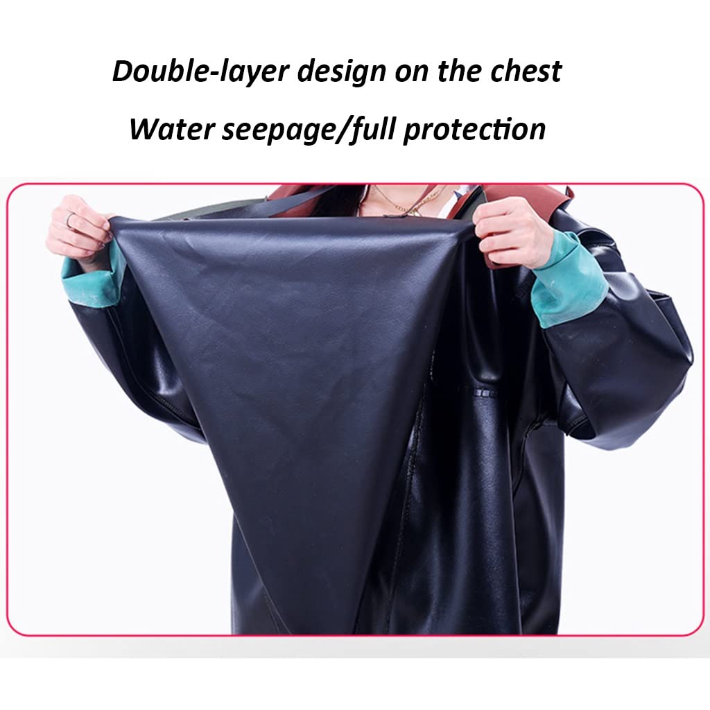 Full Body Wrap Chest Waders with Boots - Waterproof & Breathable Fishing Waders for Men & Women - Seam Sealed Bootfoot Design - Ideal for Fly Fishing, Duck Hunting & Outdoor Water Activities
