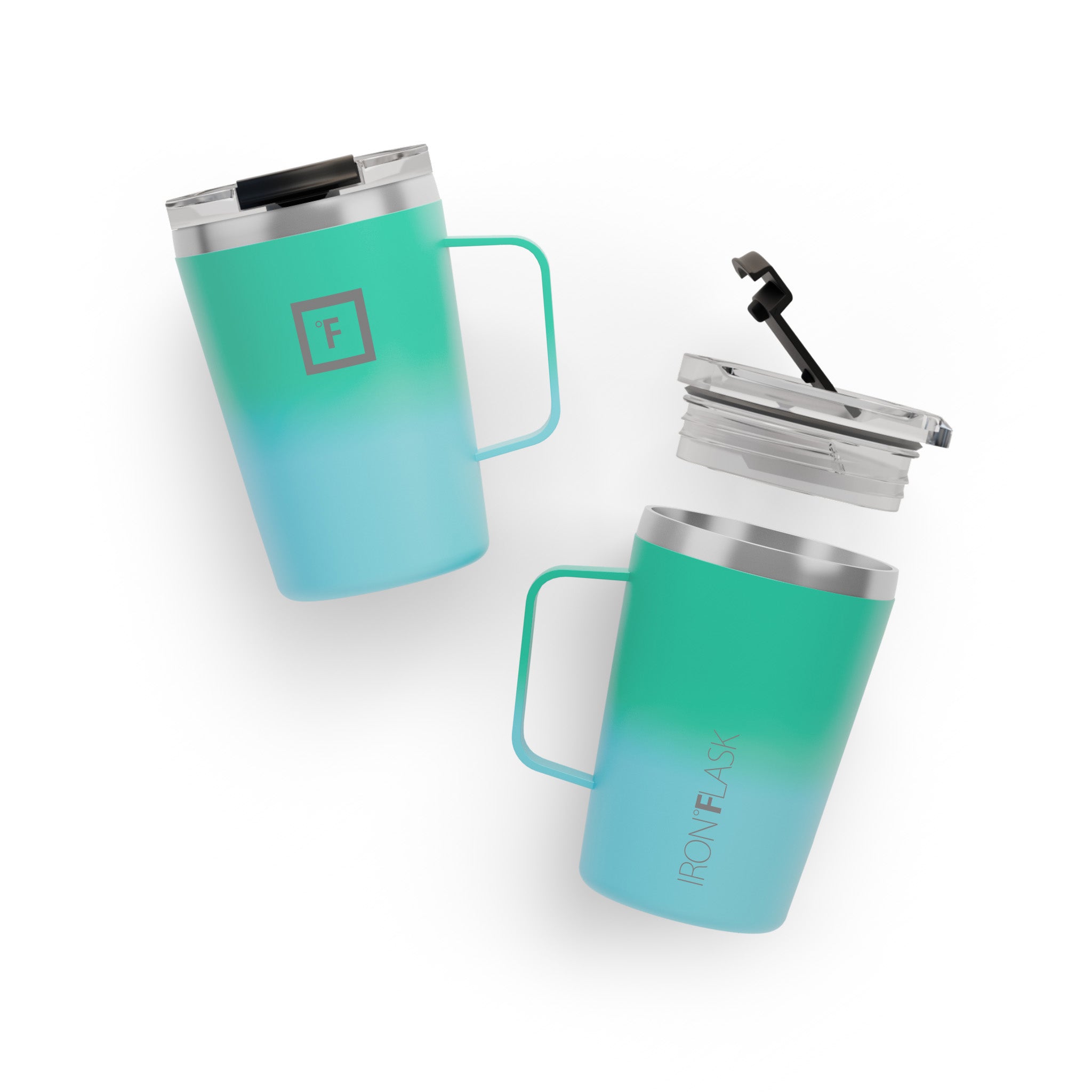 12 Oz Non-Slip Grip Coffee Mug - Insulated Travel Mug for Hot & Cold Drinks - Perfect for Office, Commute, Camping & Outdoor Activities