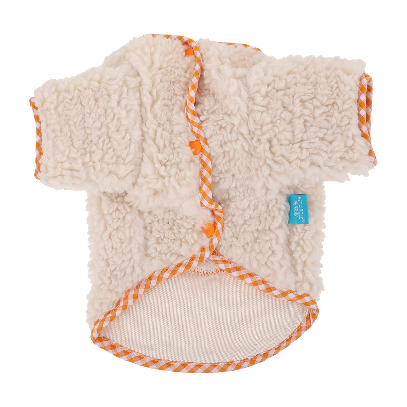 POPETPOP Girls Dresses Fleece Coat Carrot Pattern Dog Sweaters - Warm Winter Puppy Costume, Pet Outfit for Small Dogs & Cats, Cozy Pet Jacket for Indoor & Outdoor Adventures