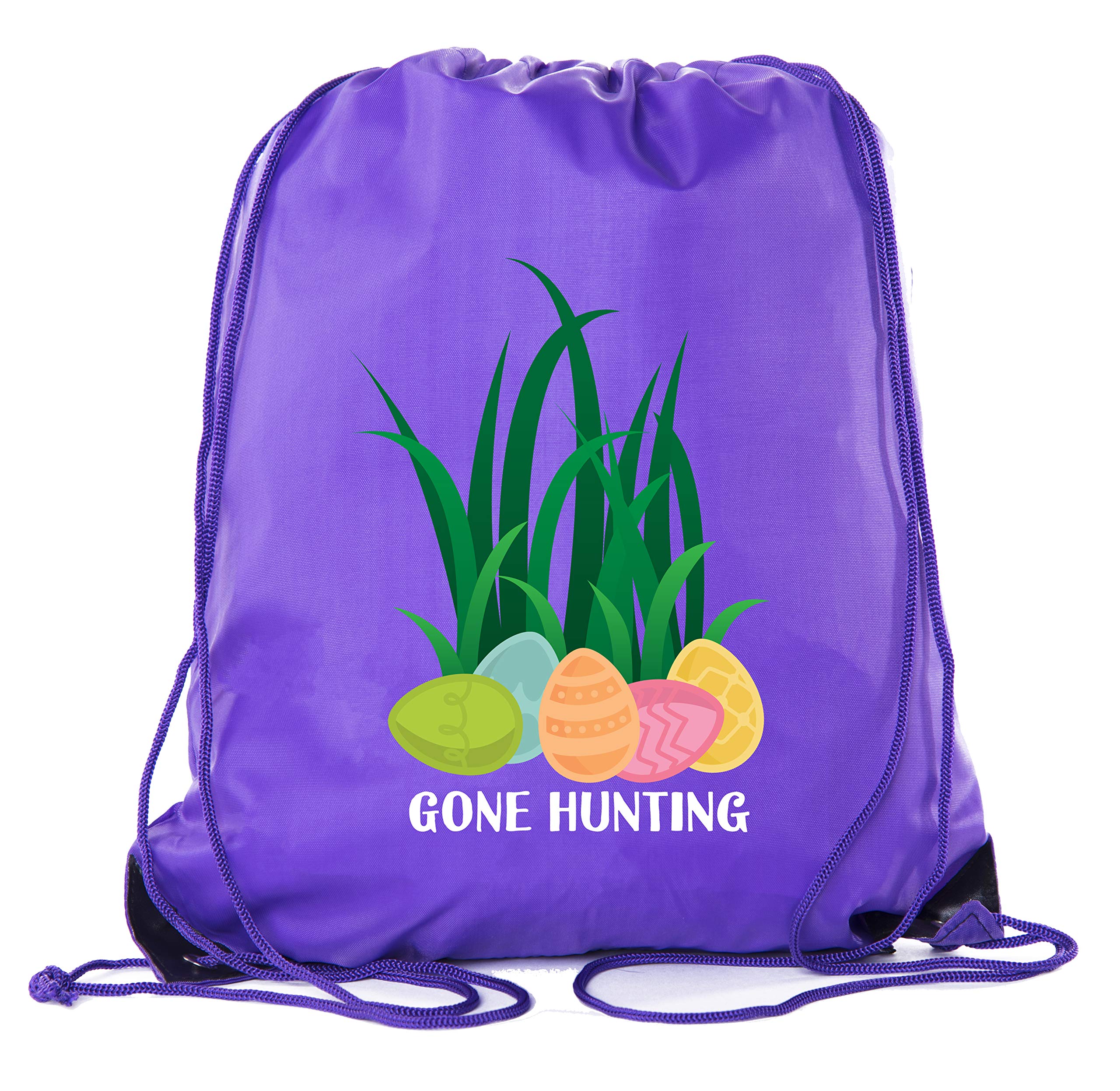 Easter Basket Bags Bulk - Drawstring Backpacks for Easter Party Favors & Goody Bags - Perfect for Easter Egg Hunts, School Events & Holiday Gift Giving