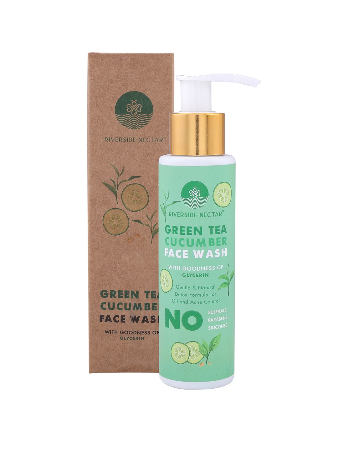 Riverside Nectar 4-Piece Hair & Skin Care Set - Argan Shea Butter Shampoo, Almond Shea Butter Keratin Conditioner, Argan Glycerin Body Wash & Green Tea Cucumber Face Wash for Nourishment & Repair | Perfect for Dry Hair, Damaged Skin & Daily Beauty Routine