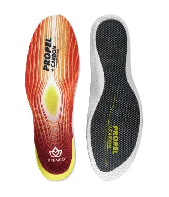 Spenco Propel + Carbon Performance Insoles for Men & Women - US Men's 8-9.5 / Women's 9-10.5 - Arch Support & Shock Absorption for Running, Walking & Sports