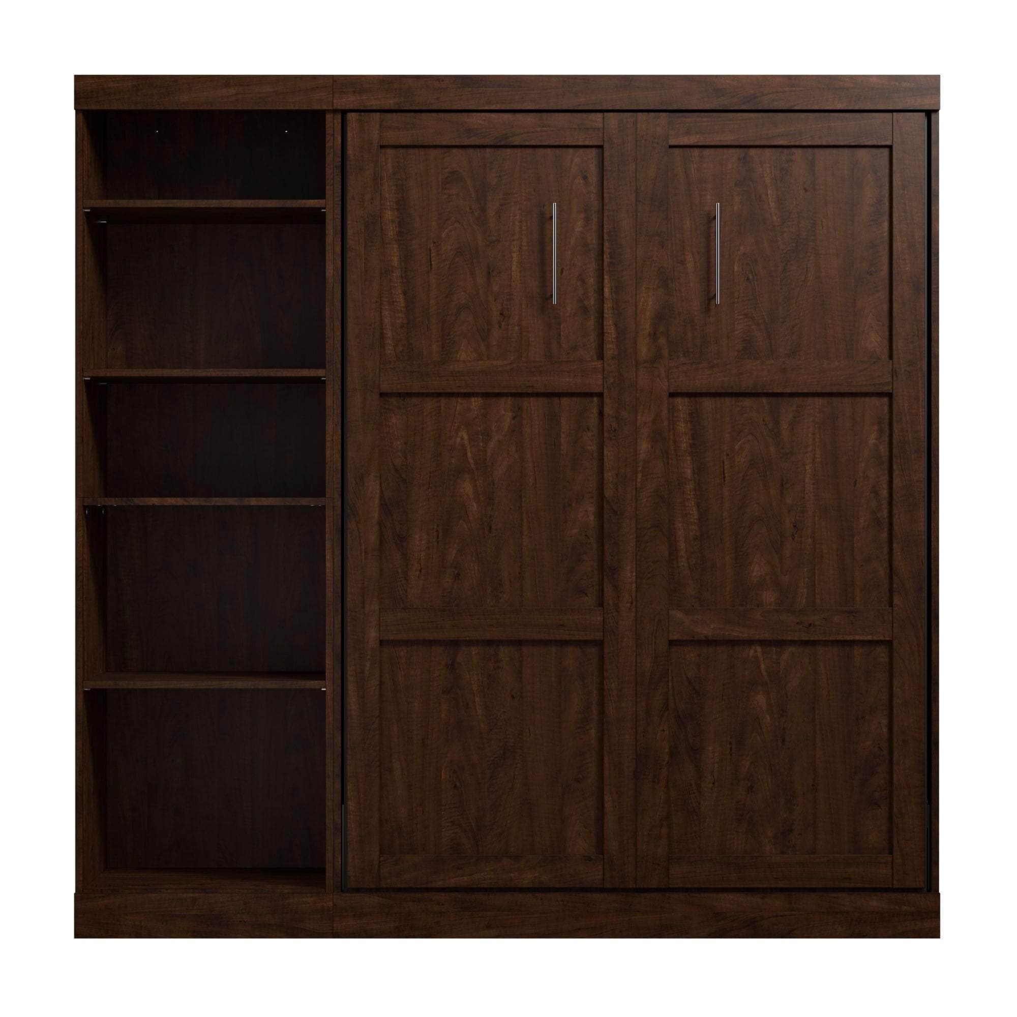 Pur Full Murphy Full Bed with Storage Unit (84W) - 7 Color Options | Space-Saving Wall Bed for Small Apartments & Guest Rooms