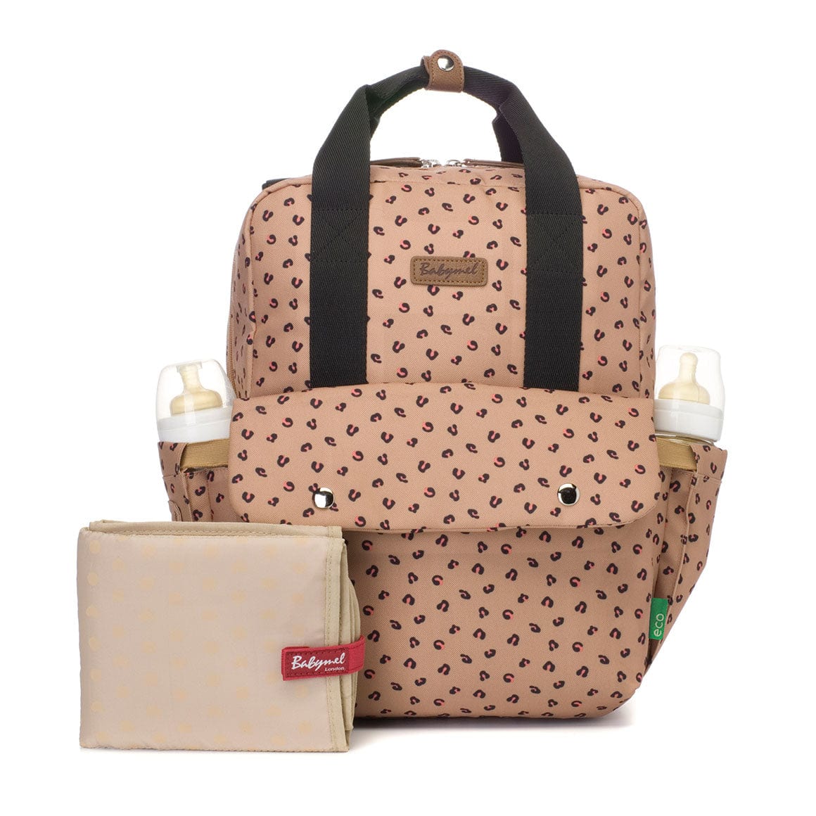 Babymel Georgi Eco-Friendly Vegan Leather Diaper Backpack - Stylish & Spacious Baby Bag for Moms, Perfect for Travel, Daycare & On-The-Go Parenting