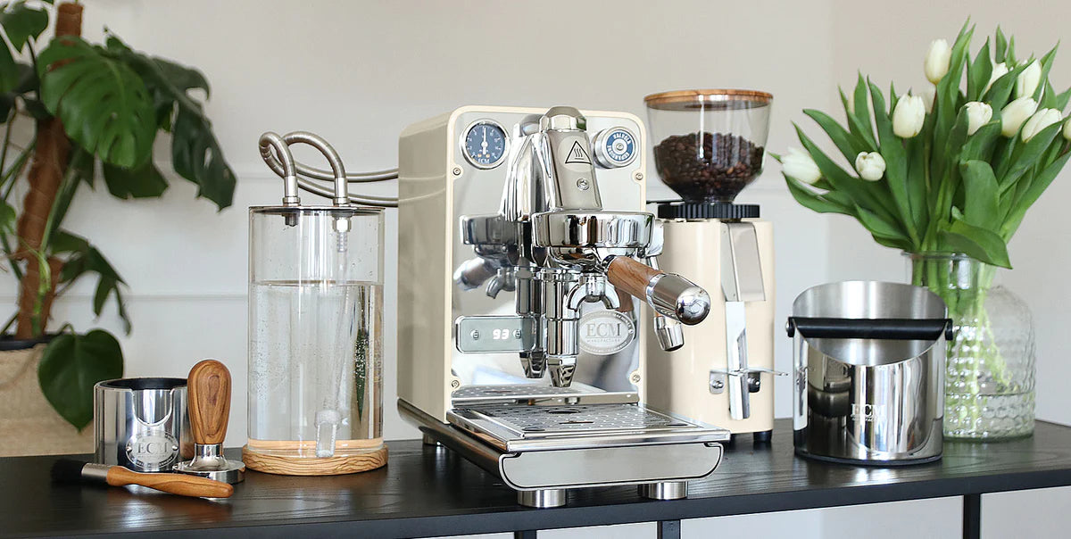 ECM Puristika Single Group Semi-Automatic Espresso Machine - Premium Home & Cafe Coffee Maker for Espresso Lovers | Perfect for Small Kitchens & Coffee Shops