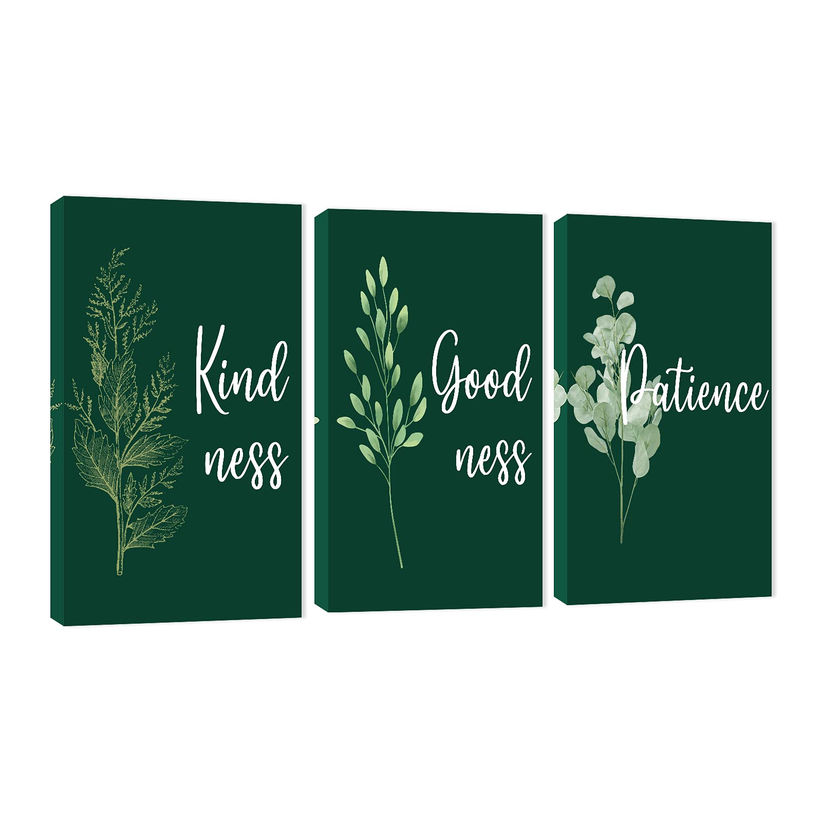 3-Panel Motivational Wall Art for Office & Home Decor - Turquoise Inspirational Quotes Canvas Prints (12”x18”x3Pcs) - Perfect for Office, Living Room, Bedroom & Workspace Motivation