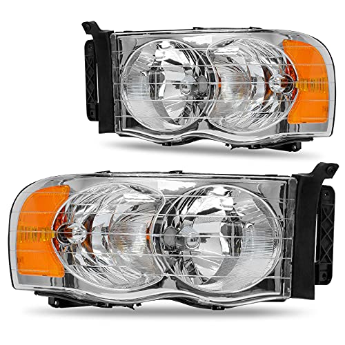 A Chrome Housing Amber Reflector Clear Lens
