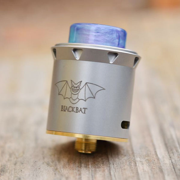 Captivape Black Bat RDA 25mm Rebuildable Dripping Atomizer - Premium Vape Tank for Cloud Chasing & Flavor Enhancement | Perfect for Advanced Vapers & DIY Enthusiasts