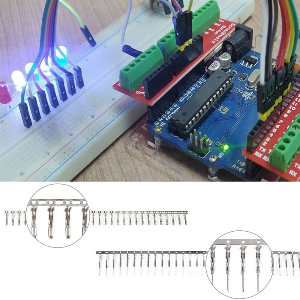 Gikfun Mini Solderless Prototype Breadboard Kit with Female Header Pins - Compatible with Arduino, Raspberry Pi, ESP8266 - Perfect for DIY Electronics Projects, Prototyping Circuits & STEM Learning