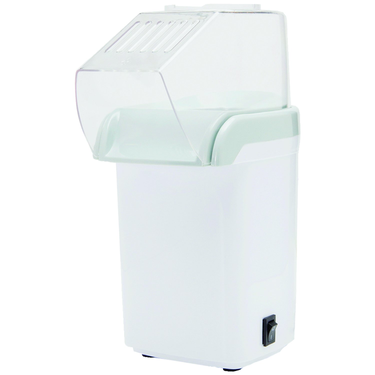 Brentwood PC-486W 8-Cup Hot Air Popcorn Maker Machine - Healthy White Popcorn Popper for Home, Movie Nights & Parties - Fast, Oil-Free, Low-Calorie Snack Maker