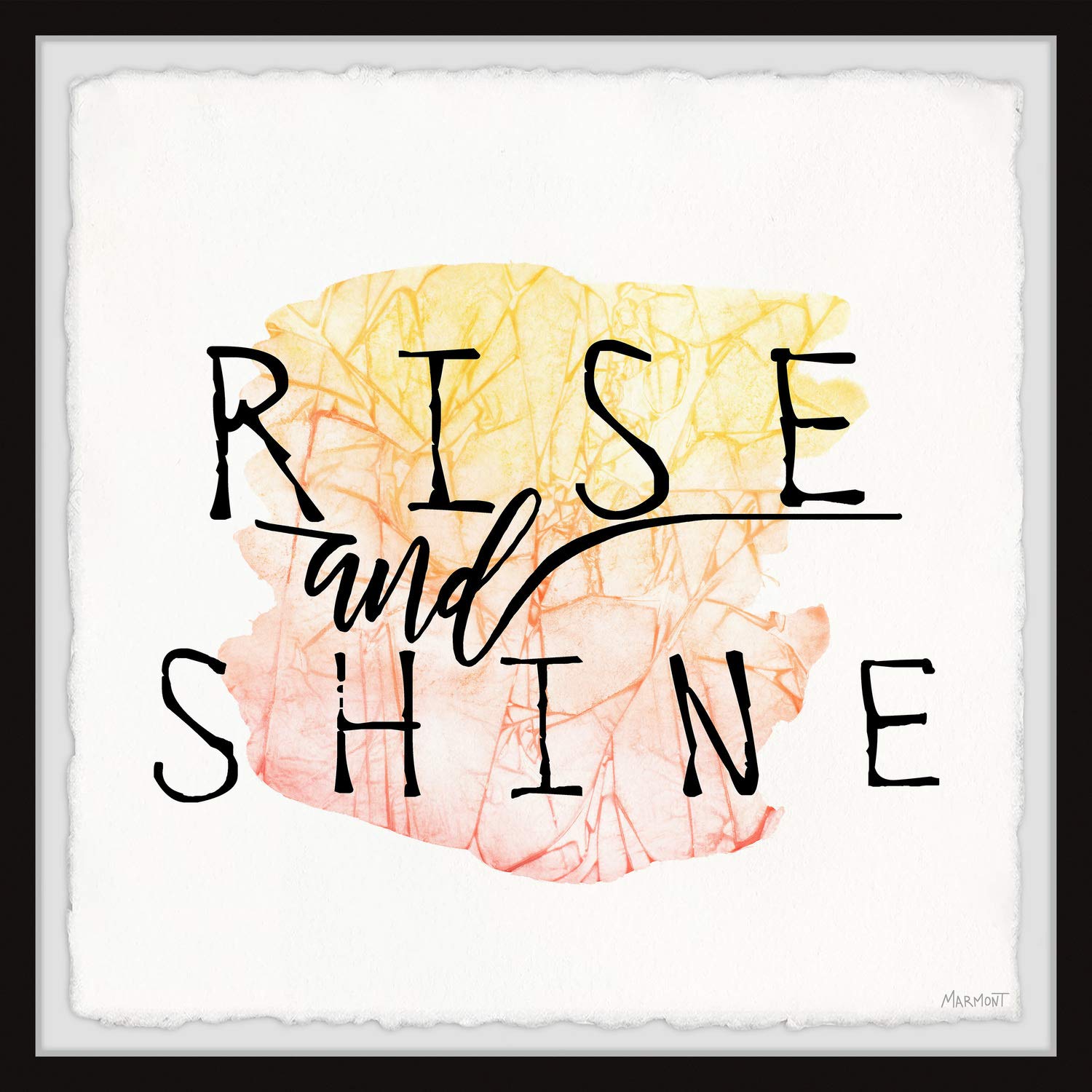 Rise and Shine V Framed Painting Print 18x18 - Marmont Hill Wall Art for Living Room, Bedroom & Office Decor