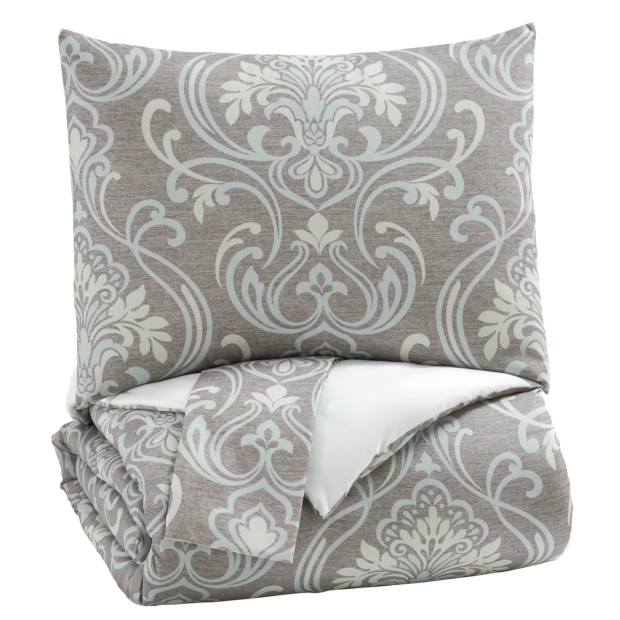 3 Piece Medallion Printed Queen Comforter Set - Luxury Bedding Set for Master Bedroom, Soft & Breathable - Perfect for Home Decor, Guest Room & Cozy Nights