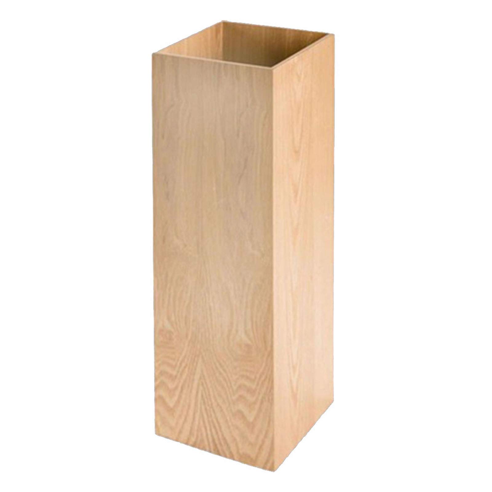 Wooden Umbrella Stand with Drip Tray - Square Space Saving Umbrella Holder for Home & Office - Rustic Decor Organizer for Entryway, Porch, and Hallway Storage