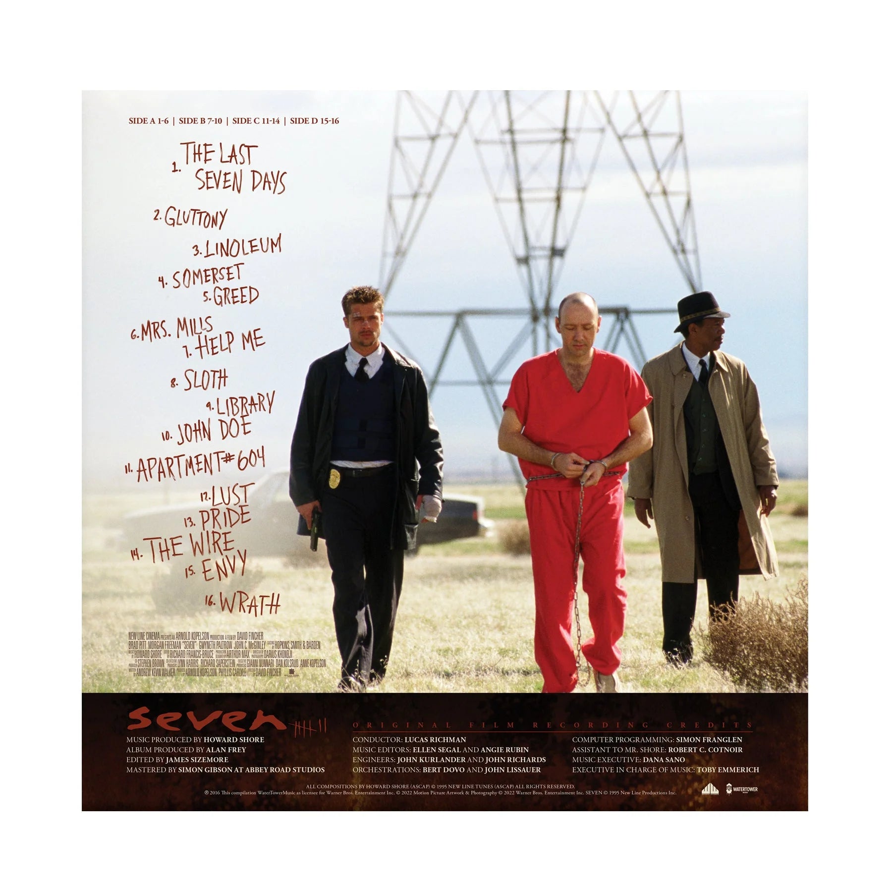 SEVEN Soundtrack by Howard Shore - Limited Edition 180g Blue/Green Vinyl 2LP - Perfect for Movie Collectors & Vinyl Enthusiasts