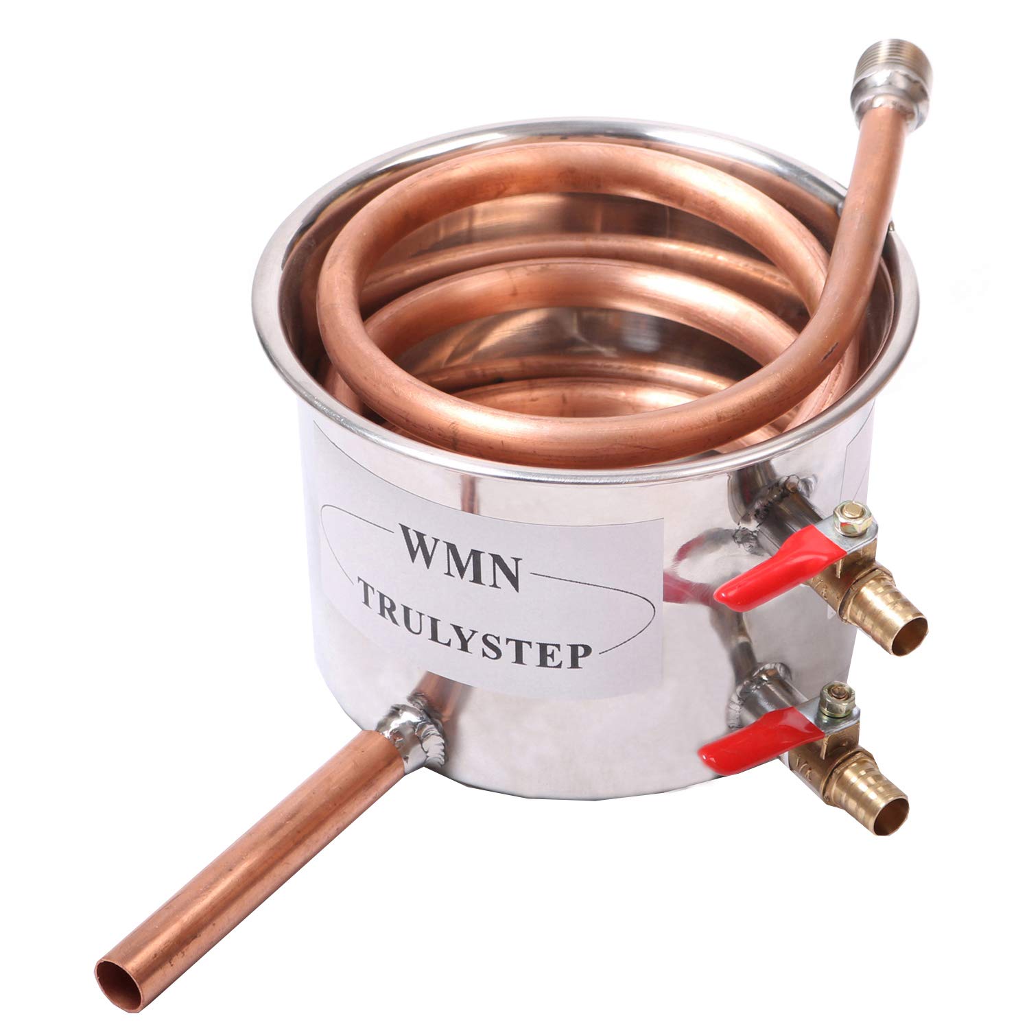 YUEWO 3-Pot 8 Gallon (30L) Copper Alcohol Distiller Kit - DIY Home Brewing Equipment for Whiskey, Brandy & Wine Making with Thumper Keg | Perfect for Craft Distilled Spirits, Purified Water & Homemade Moonshine