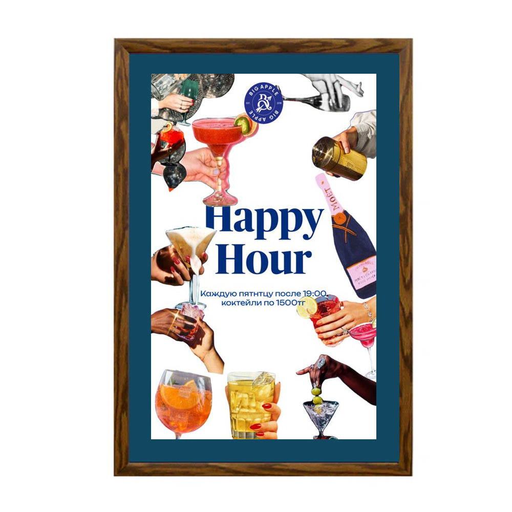 Premium 18x24 Wood Snap Frames for Posters - 3 Wide Matboard Display - Perfect for Art Galleries, Home Decor & Office Presentations