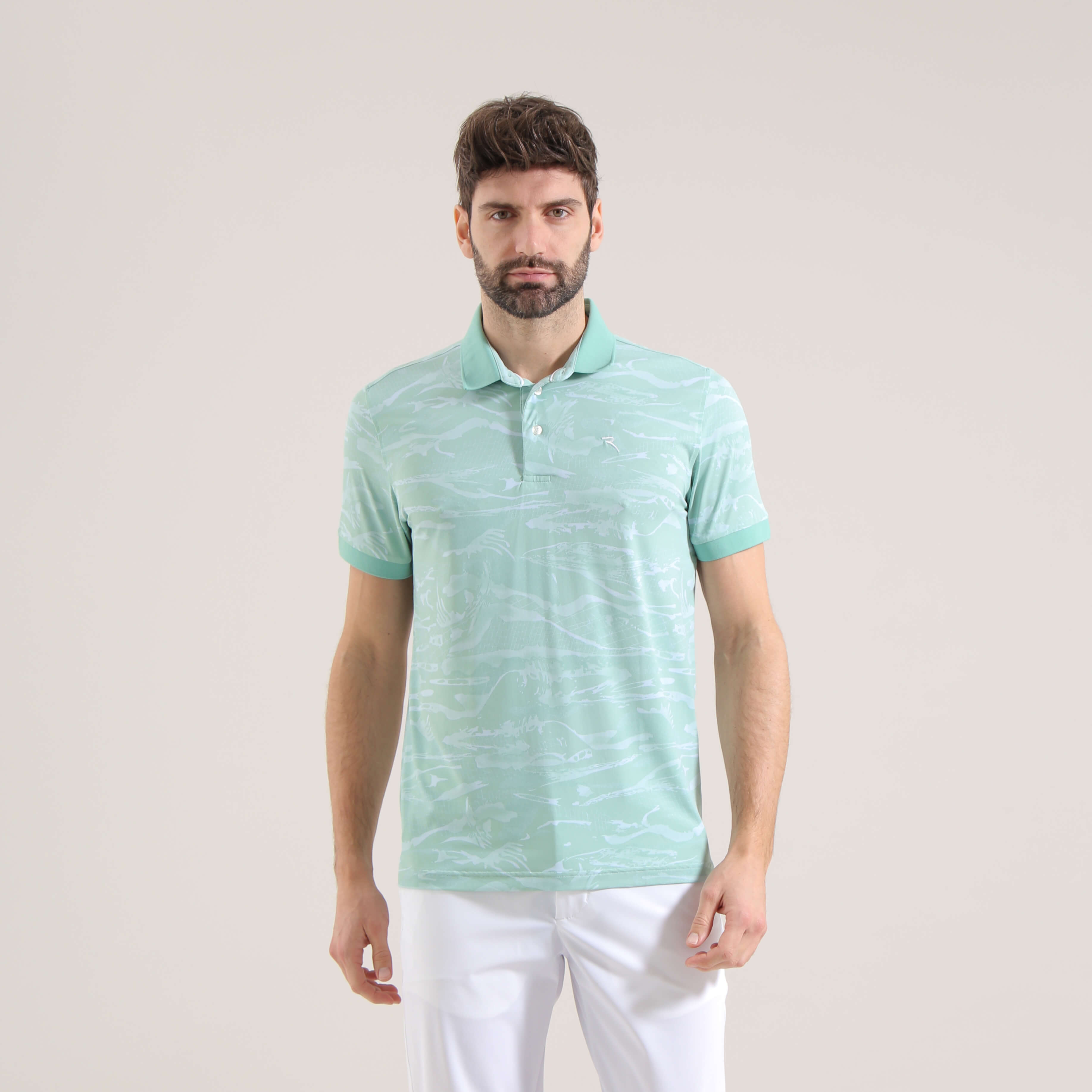 Eco-Friendly Sunblock® Printed Polo Shirt for Men & Women | UV Protection & Breathable Fabric | Perfect for Outdoor Activities, Golf & Casual Wear