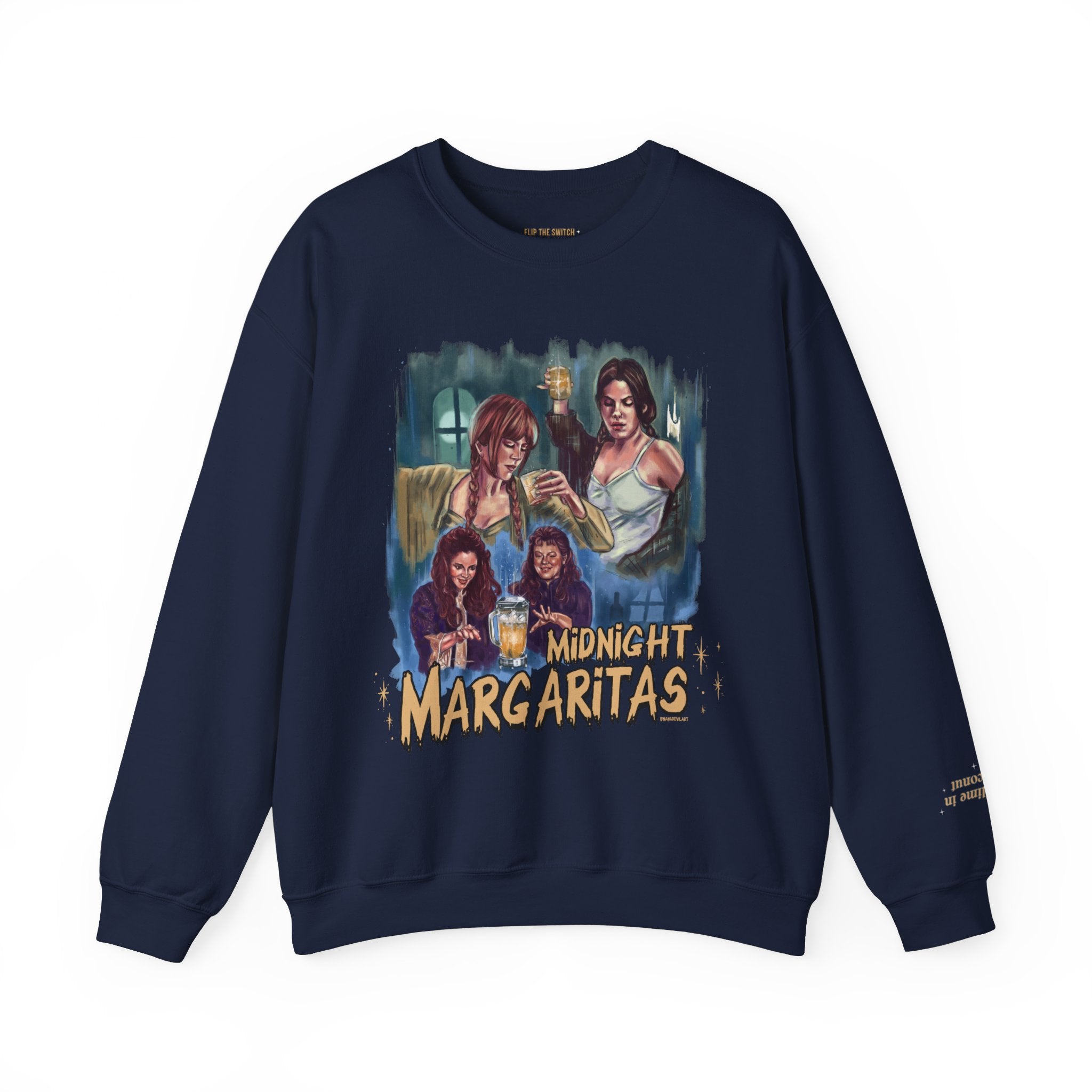 Midnight Margaritas Sweatshirt | Women's Casual Pullover | Cozy Lounge Wear for Night Out & Girls' Night In