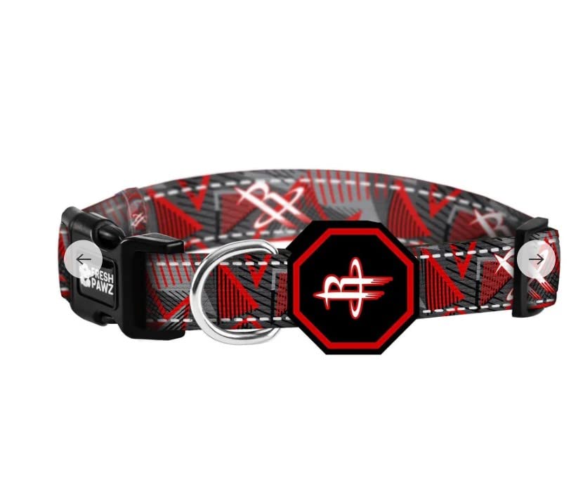 Fresh Pawz - Adjustable Dog Collar with Reflective Stitching for Small Medium Large Dogs | Comfortable & Durable Pet Accessories for Walking, Training & Night Safety