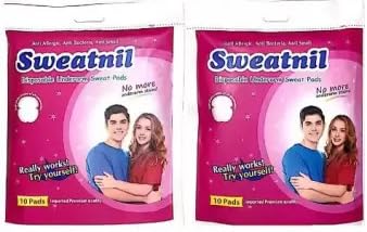 Disposable Sweat Pads for Men & Women - Ultra Absorbent Underarm Pads (20 Count) - Stay Fresh & Dry All Day for Workouts, Office & Daily Activities