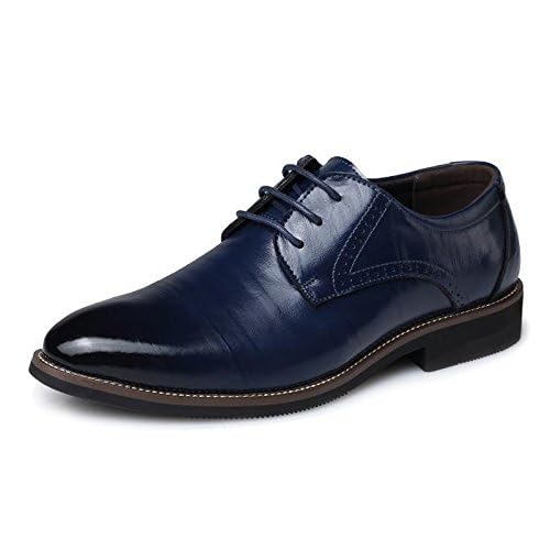 Premium Men's Gradient Toe Oxford Dress Shoes - Formal Pointed Lace Up Business Shoes for Suits & Tuxedos | Comfortable Office, Wedding & Special Occasion Footwear