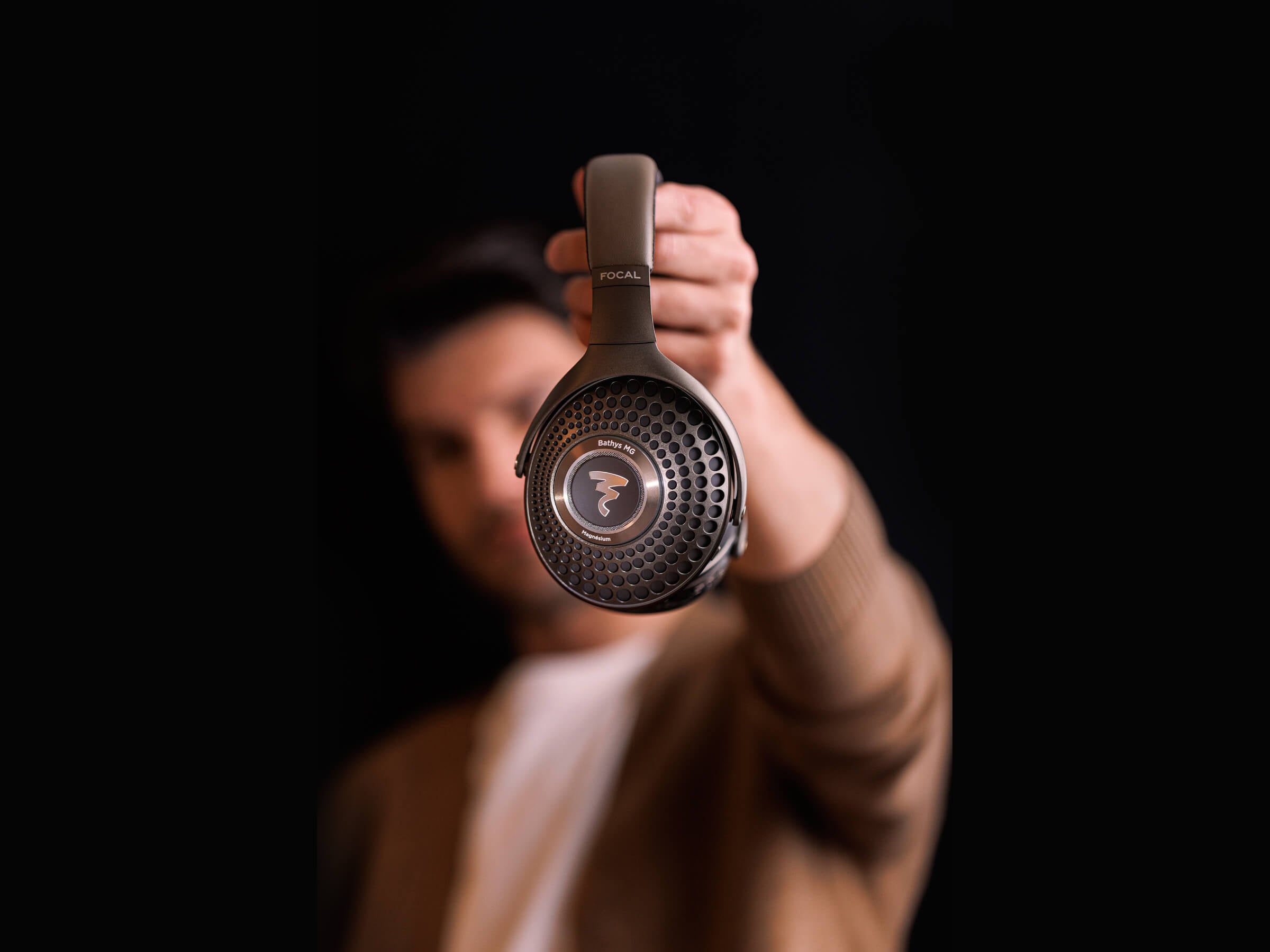 Focal Bathys Mg Wireless Over-Ear Headphones with Noise Cancelling - Premium Sound for Travel, Work & Home Listening