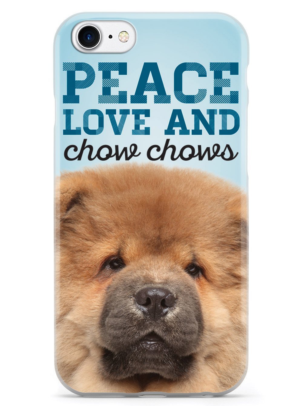 Inspired Cases - iPhone 8 Case with 3D Textured Protection - Cute Chow Chow Design for Apple iPhone 8 - Perfect for Everyday Use, Travel & Outdoor Activities