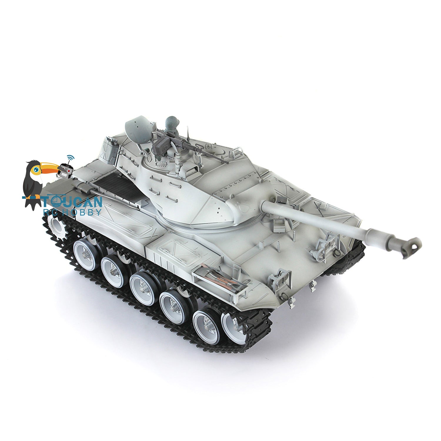 1/16 Henglong Upgraded 7.0 RC Tank Walker - USA Bulldog 3839 RTR Remote Control Tank with Smoking System, Steel Gearbox & Metal Tracks | Military Model Collection, Battle Simulation, Outdoor Play for Adults & Kids