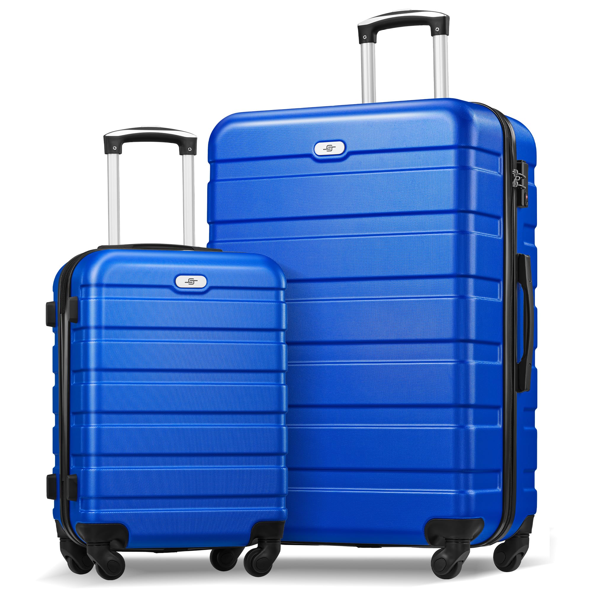 Suitour 2-Piece Hard Shell Luggage Set with Spinner Wheels & TSA Lock - 20