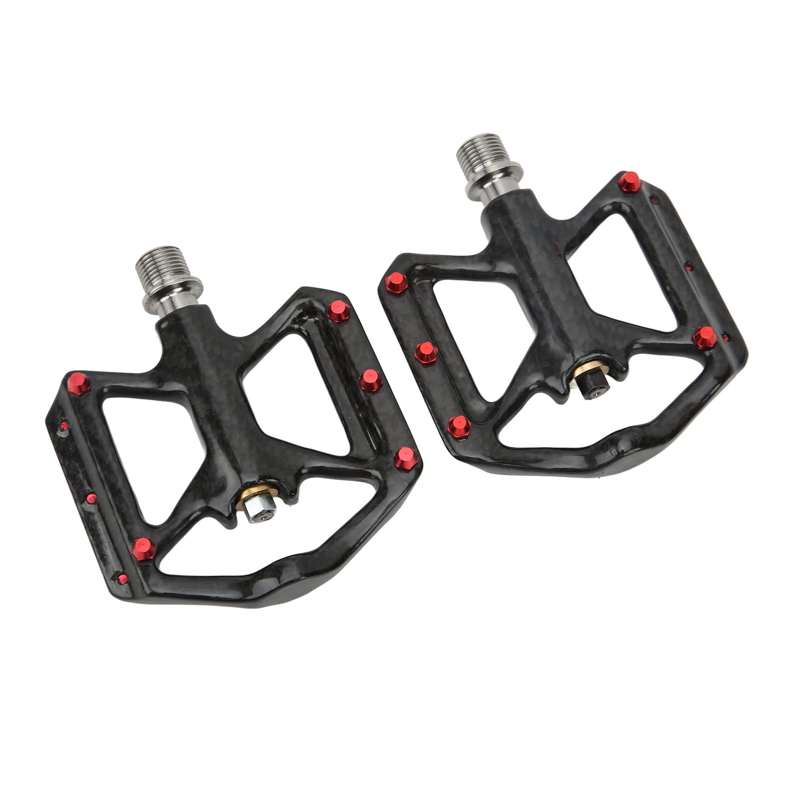 Premium Carbon Fiber Bike Pedals - 1 Pair with 3 Bearings Axle for MTB & Road Bikes | Lightweight & Durable Cycling Pedals for Mountain & Commuter Bikes