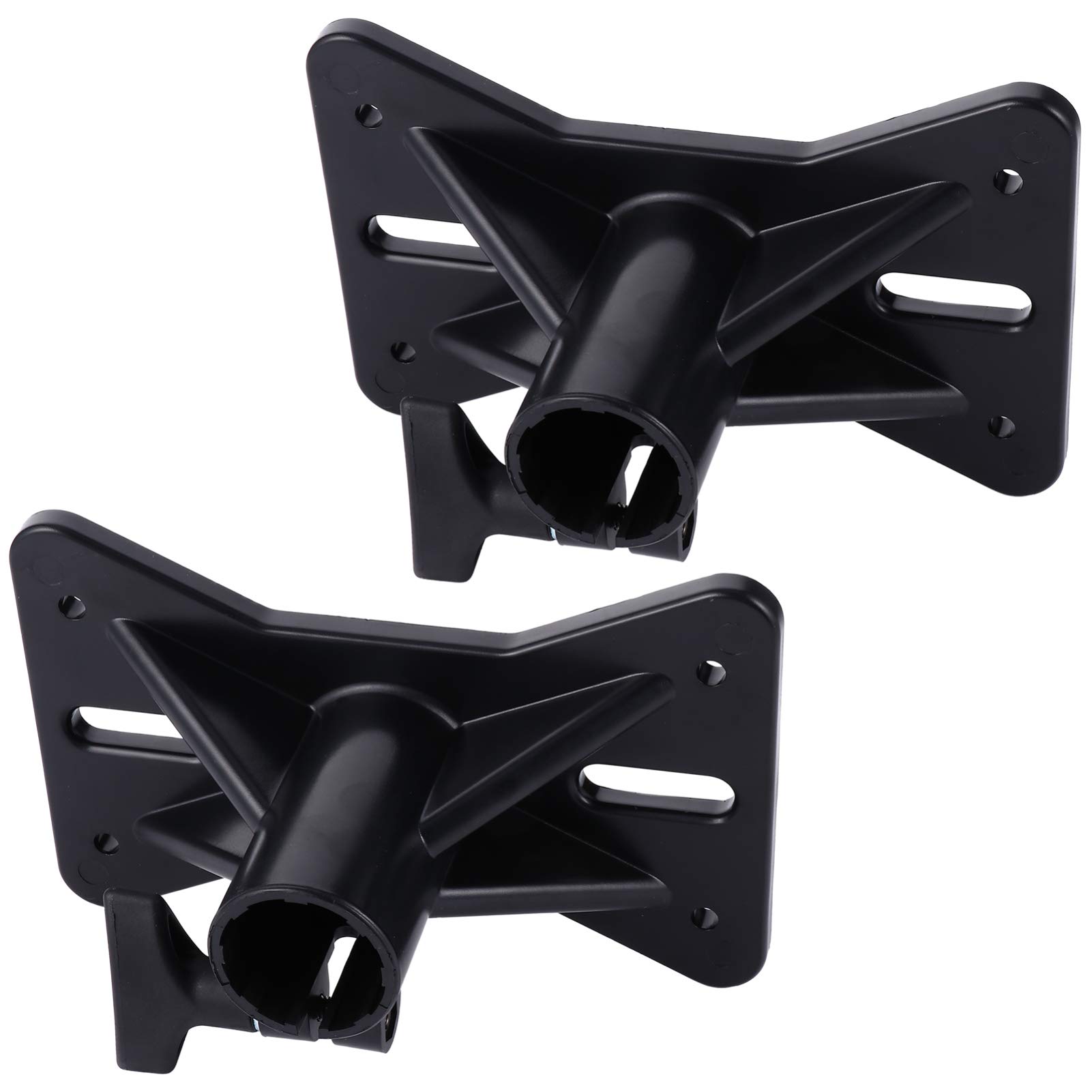2PCS Heavy Duty Exterior Speaker Mounting Brackets - Professional Tripod Stand Mount for Outdoor Speakers, Supports Up to 50KG (Black) | Perfect for Patio, Garden, Poolside & Outdoor Events