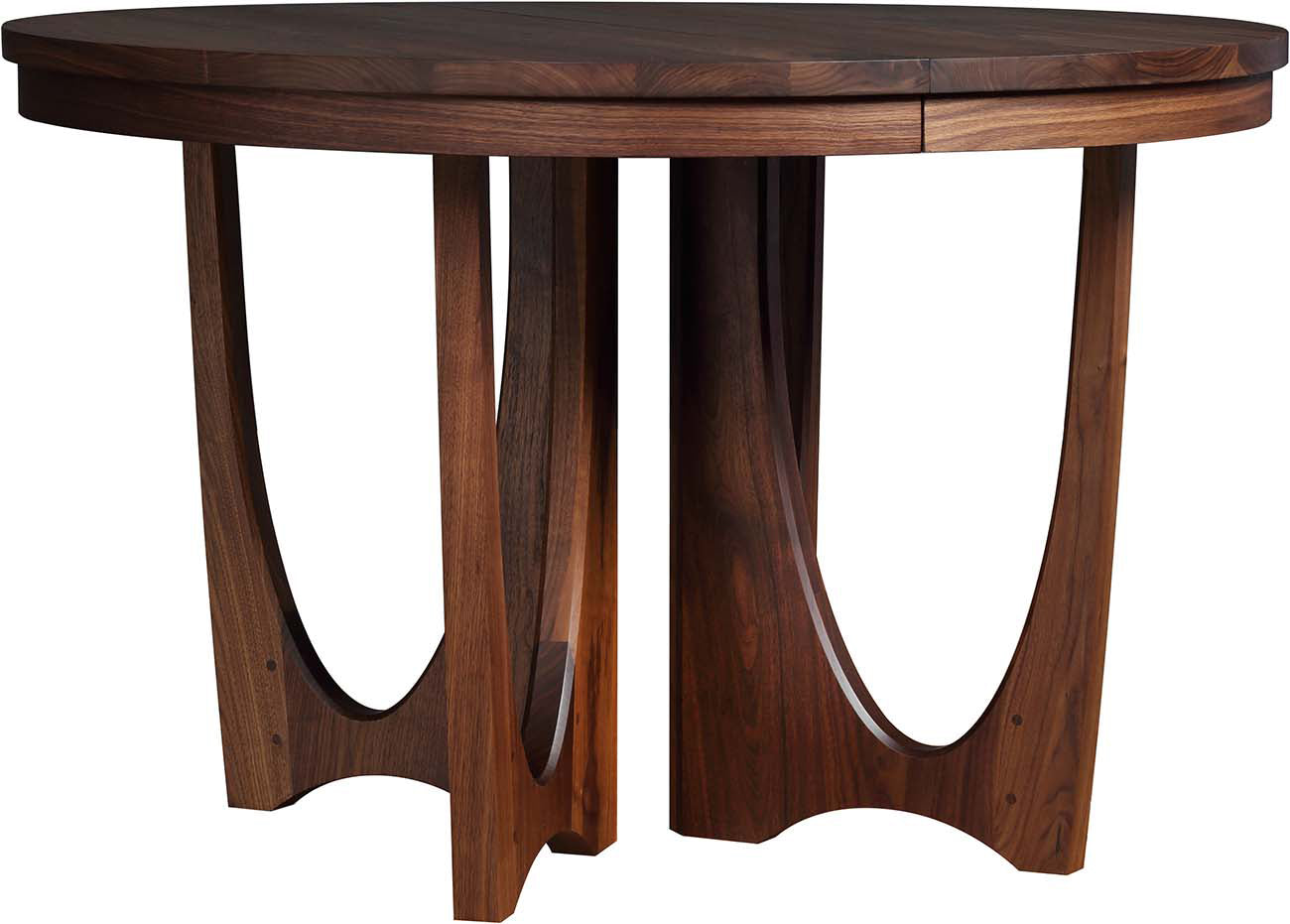 Walnut Grove 48 Inch Round Dining Table - Solid Wood Kitchen Table for 6 - Perfect for Family Dining, Kitchen, Breakfast Nook & Small Spaces