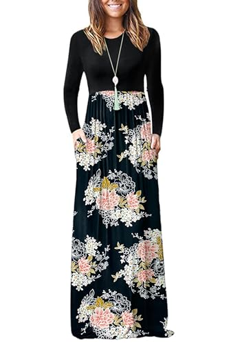 Floral Black Pink