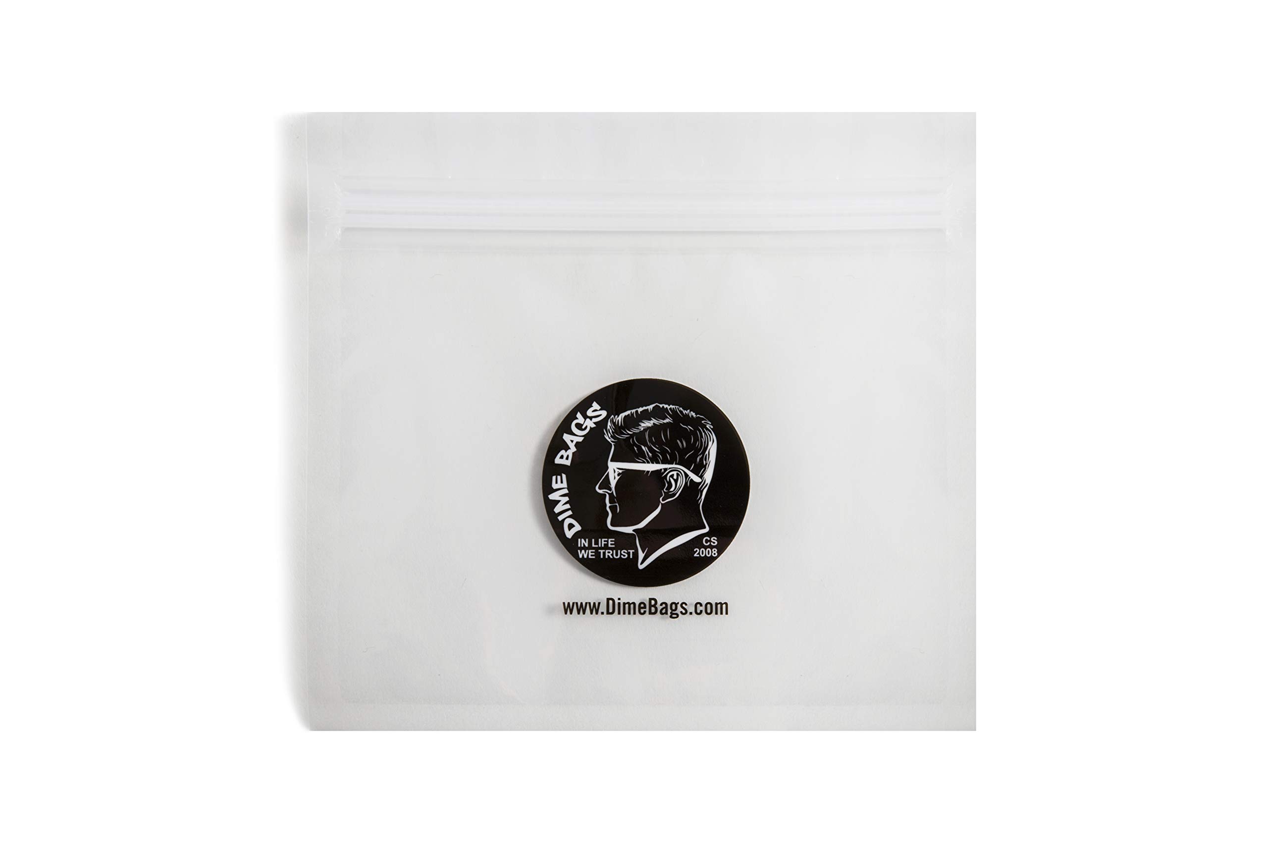 Dime Bags - Small Spill-Proof Plastic Pouch (6 Pack) | Airtight & Leak-Proof Storage for Snacks, Travel & Organizing