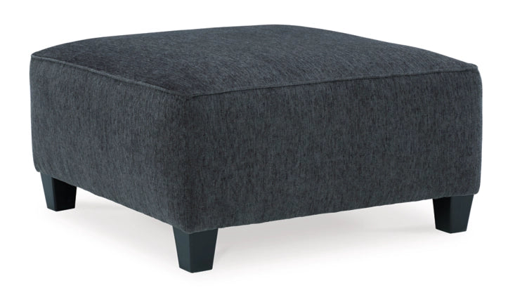 Abinger 2-Piece Navy Blue Sectional Sofa with Ottoman & L-Shaped Chaise Lounge - Perfect for Living Room, Family Room or Home Theater