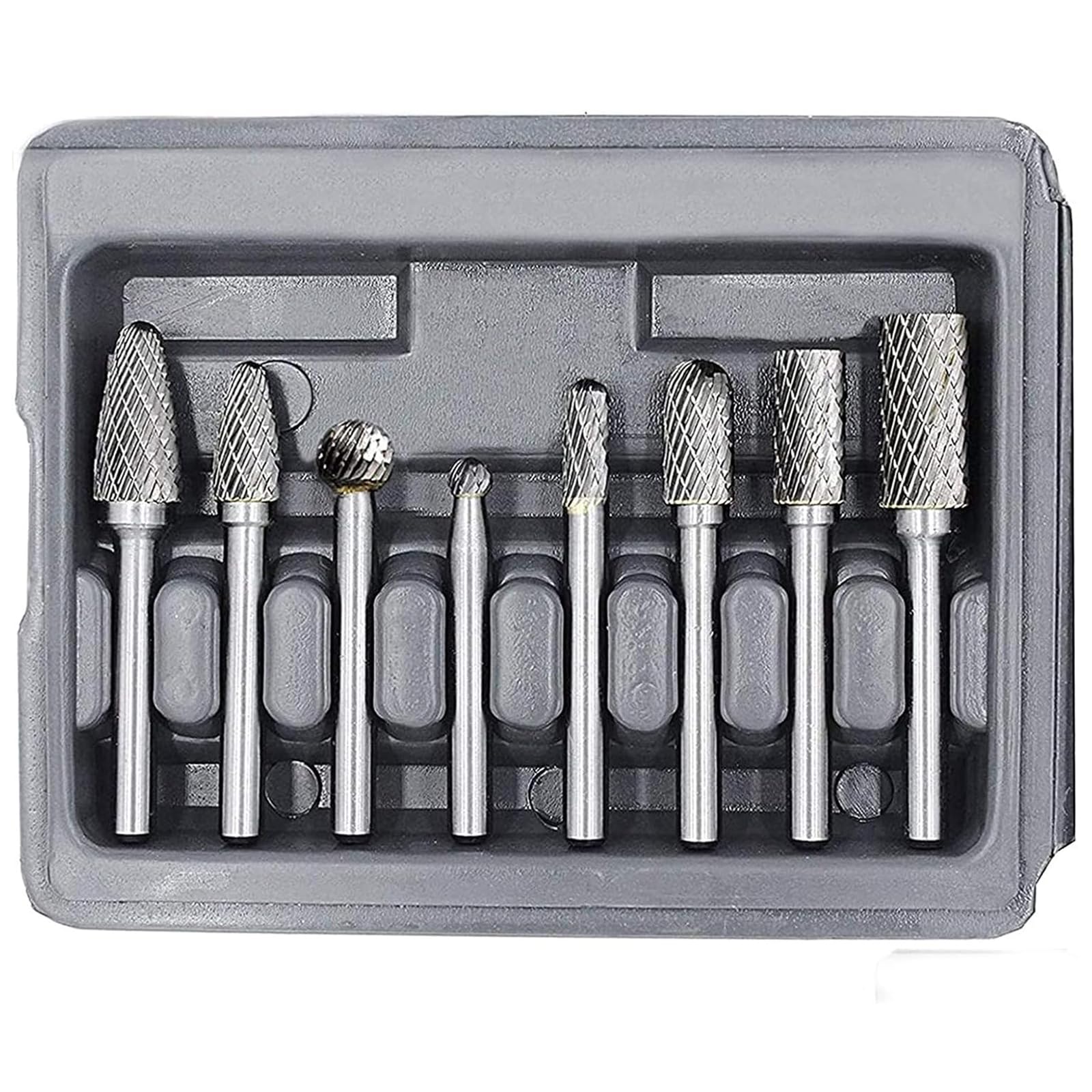 8PCS Carbide Rotary Burr Set 1/4