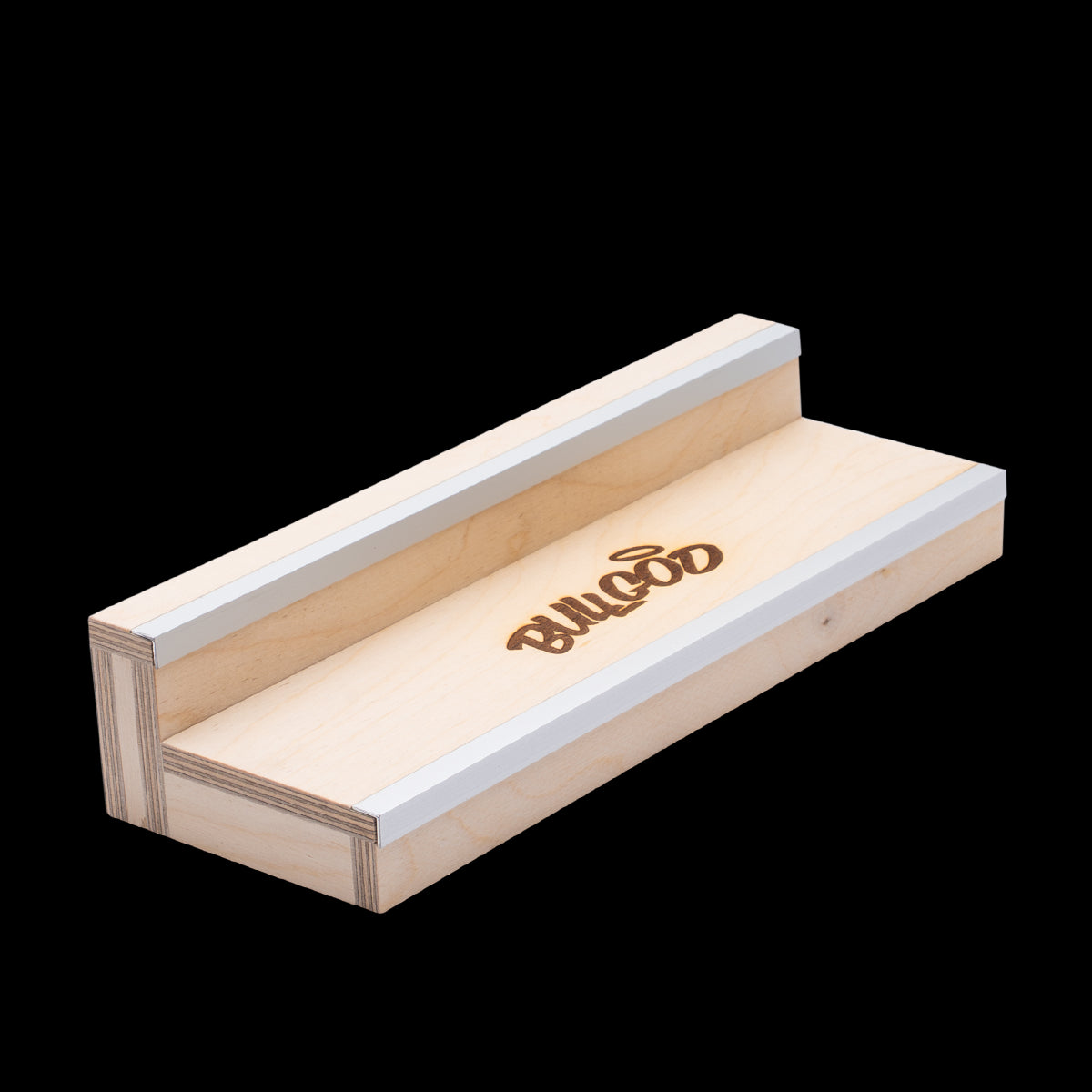 BullGod Fingerboard Ramp Double Box - Professional Skateboard Mini Ramp for Fingerboarding Tricks - Perfect for Home, Office & School Skate Practice