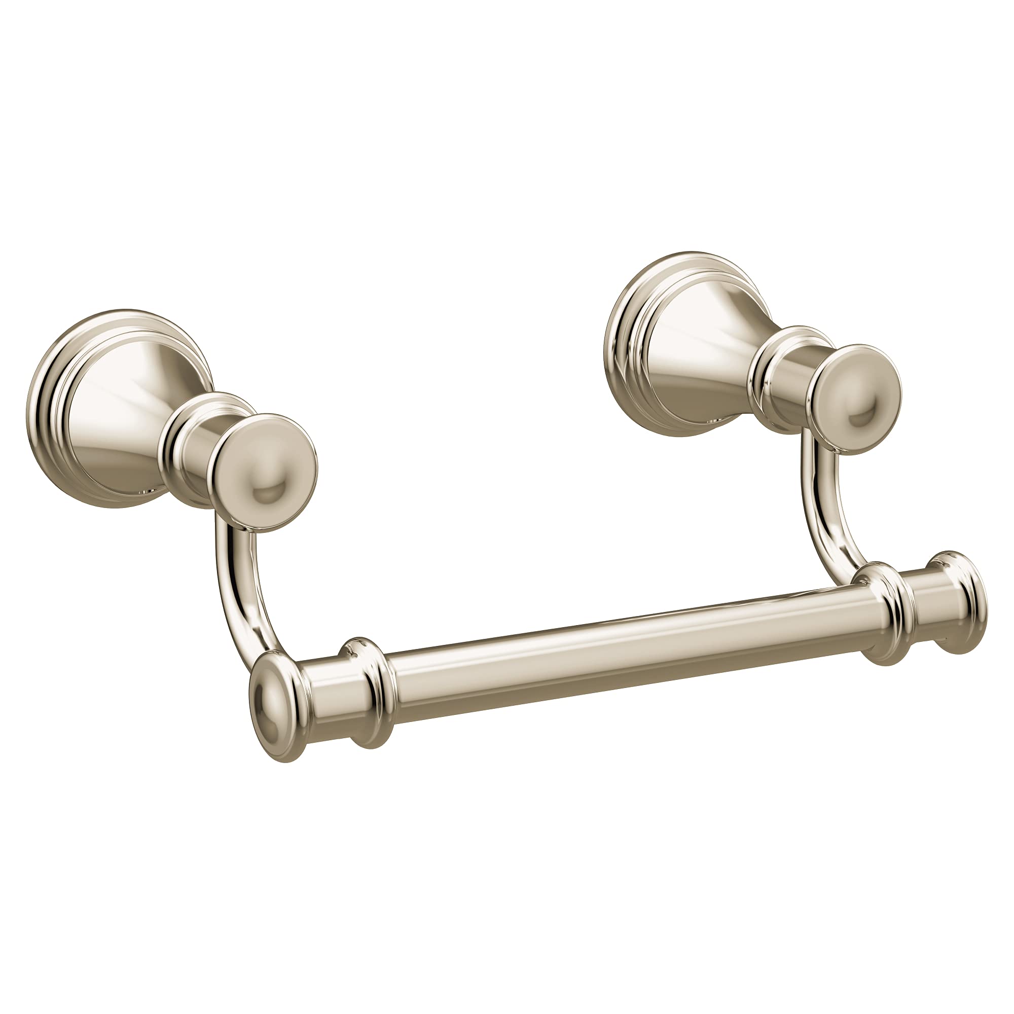 Moen Belfield 36-Inch Double Robe Hook & 24-Inch Towel Bar Set with 9-Inch Hand Towel Bar & Pivoting Toilet Paper Holder in Polished Nickel - Perfect for Bathroom Organization & Luxury Spa Experience