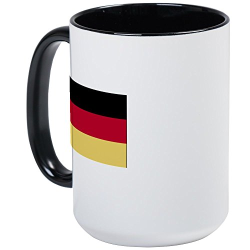 White/Black Inside - Germany Flag Large Mug
