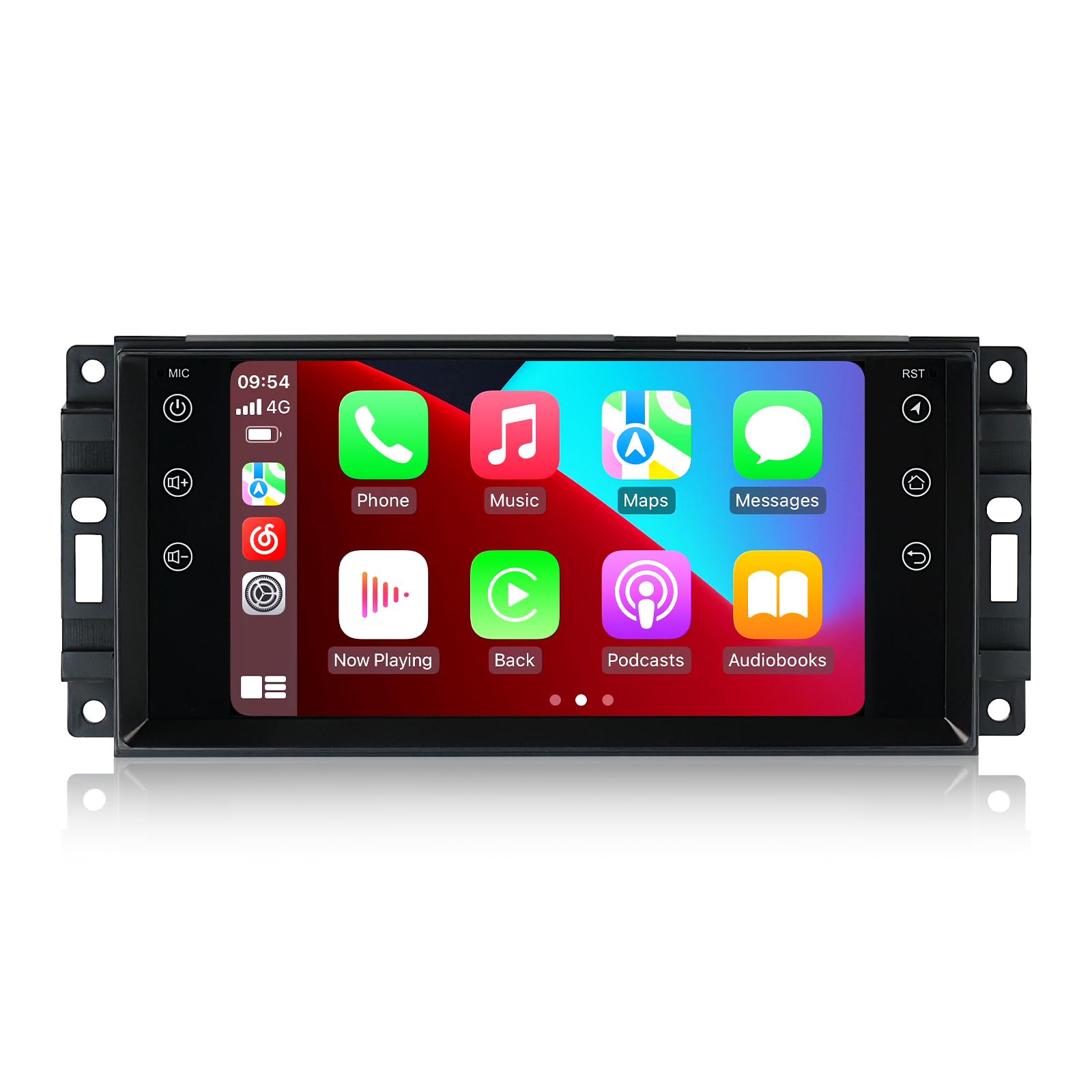 MekdeTech 7 Inch Android Car Stereo for Jeep Wrangler JK Compass Patriot/Chrysler/Dodge RAM Charger - Wireless CarPlay & Android Auto, 2GB RAM 32GB ROM, GPS Navigation Head Unit - Perfect for Road Trips & Daily Commutes