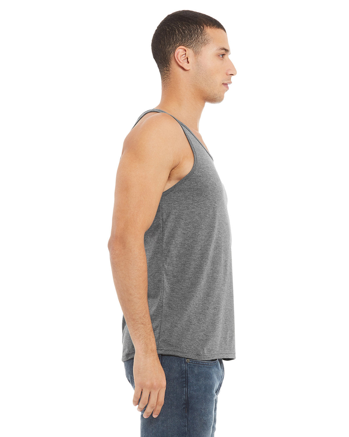 Bella + Canvas 3484 Unisex Triblend Tank Top - Soft Comfortable Sleeveless Shirt for Men & Women - Perfect for Gym, Yoga, Running & Summer Outfits