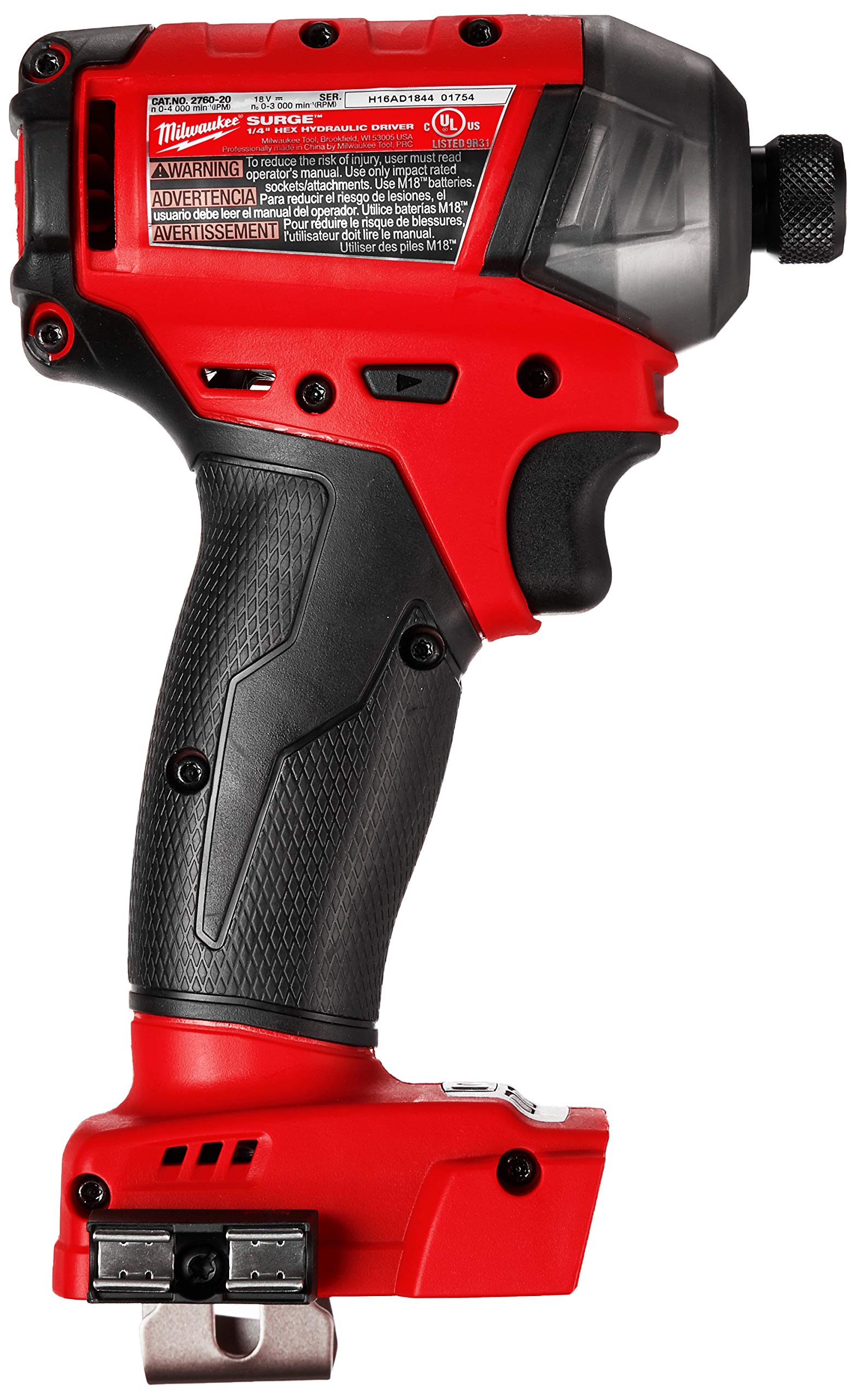 Milwaukee M18 FUEL SURGE 1/4-Inch Hex Hydraulic Impact Driver (Tool Only) - No Battery or Charger - Ideal for Construction, Automotive & DIY Projects