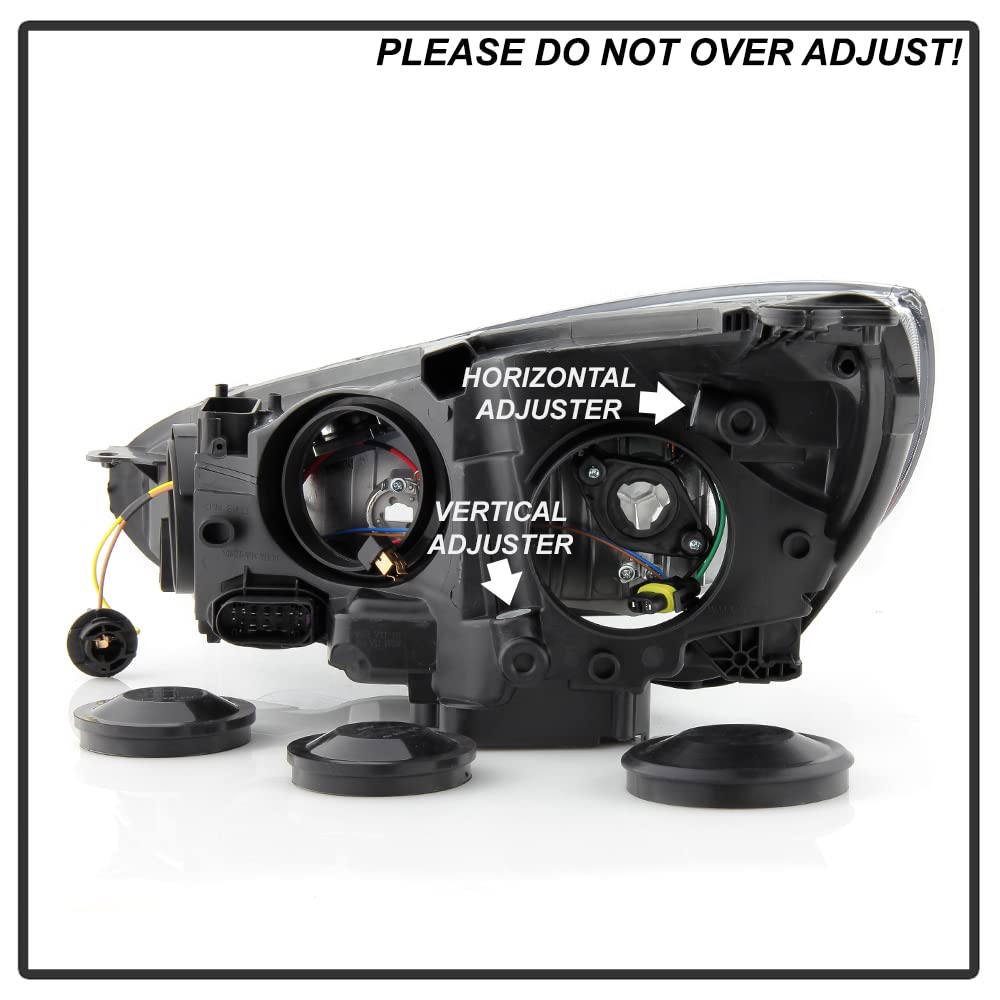 2015-2018 Ford Focus LED DRL Headlights Replacement - Chrome Halogen Upgrade for Daytime Running Lights | Perfect for Night Driving & Enhanced Visibility