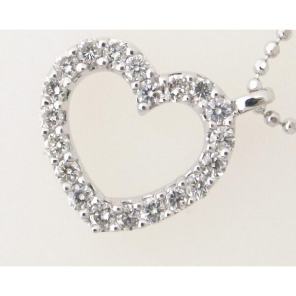 4℃ Heart Motif Diamond Necklace for Women - 18K White Gold Pendant, Pre-Owned Luxury Jewelry in Excellent Condition | Perfect for Anniversaries, Valentine's Day Gifts & Special Occasions