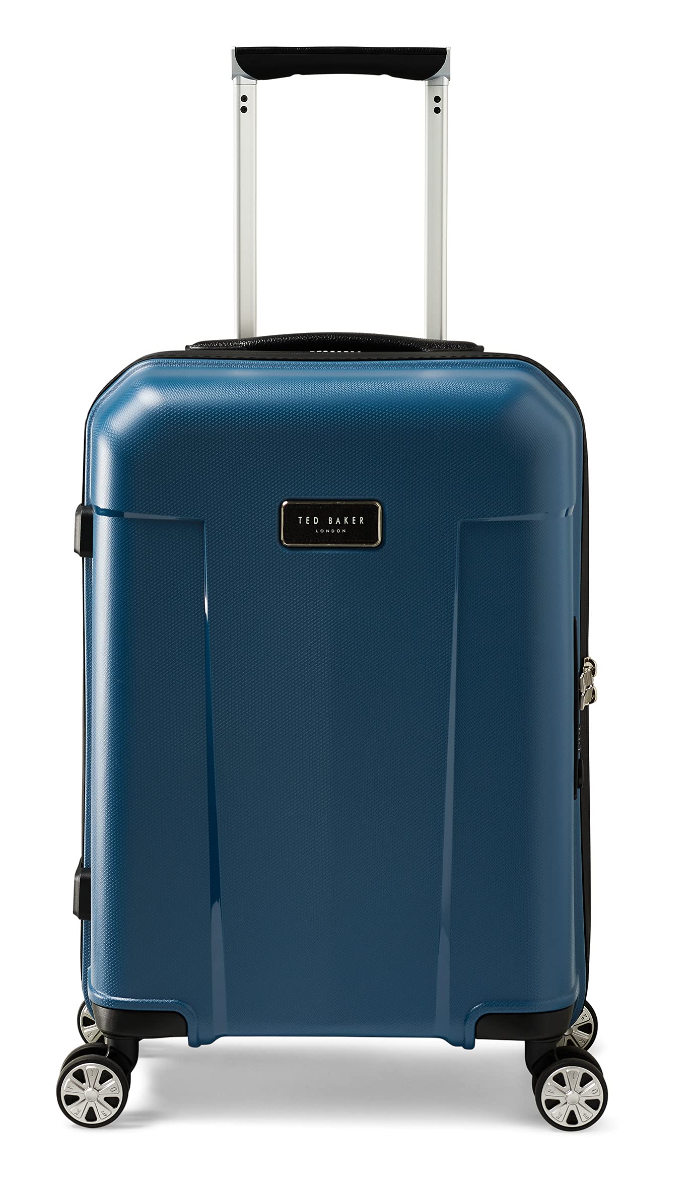 Ted Baker Baltic Blue 20-Inch Carry-On Luggage - Lightweight Spinner Suitcase for Travel, Business Trips & Weekend Getaways