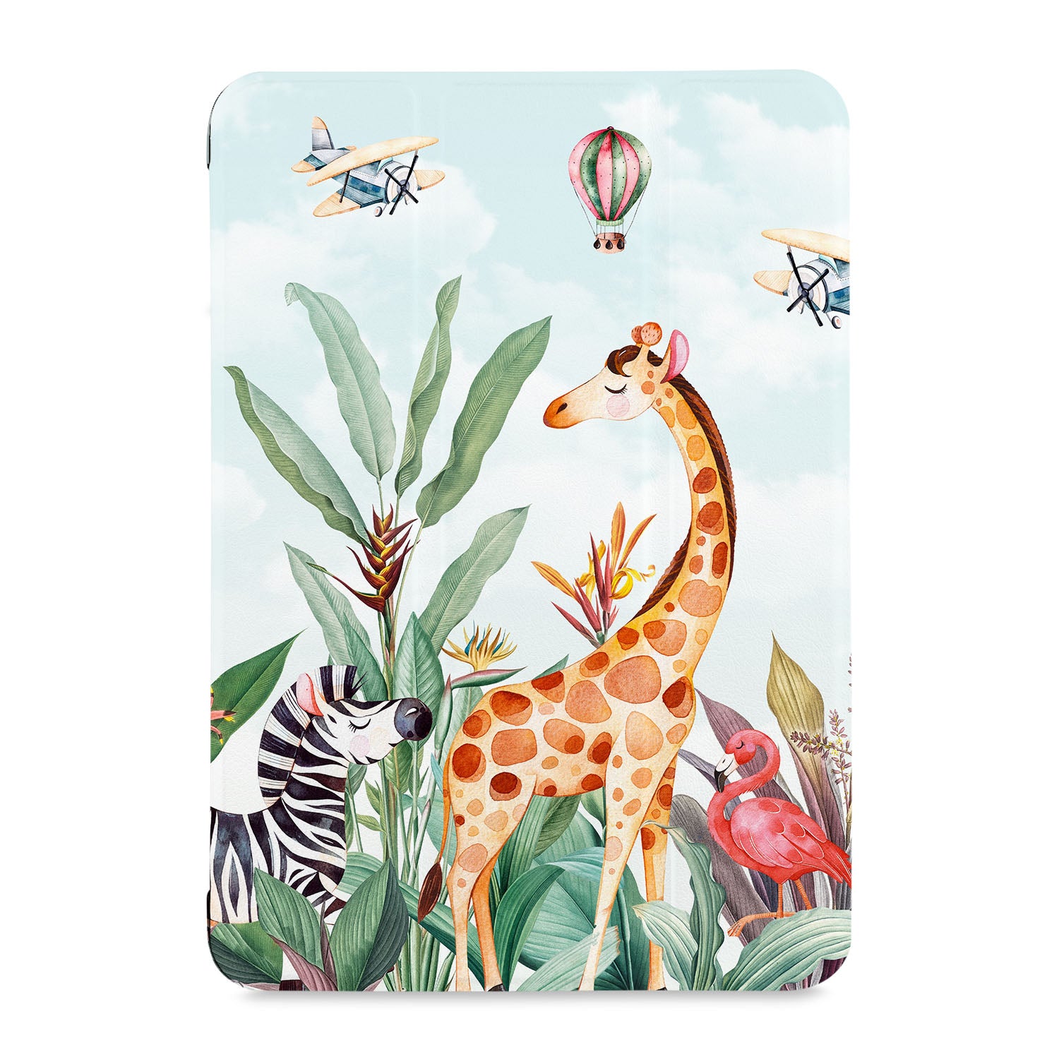 Premium Samsung Tablet Case with Rainforest Animals Design - Durable Protective Cover for Samsung Galaxy Tab A/S6/S7/S8 - Perfect for School, Work & Travel
