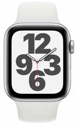 Apple Watch SE GPS + Cellular 44mm Silver Aluminum Case - Smartwatch with Fitness Tracking, Heart Rate Monitor & Cellular Connectivity - Perfect for Workouts, Running & Daily Use