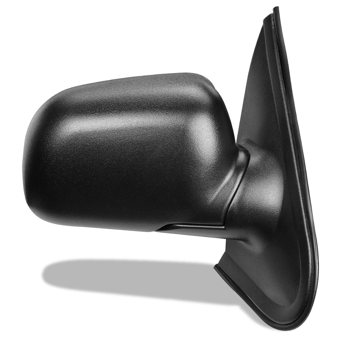 Auto Dynasty FO1321157 Manual Folding Power Adjustable Right Side Mirror with Puddle Light - Textured Black Replacement for 1995-2001 Ford Explorer & Mercury Mountaineer - Perfect for Parking Assistance & Nighttime Visibility